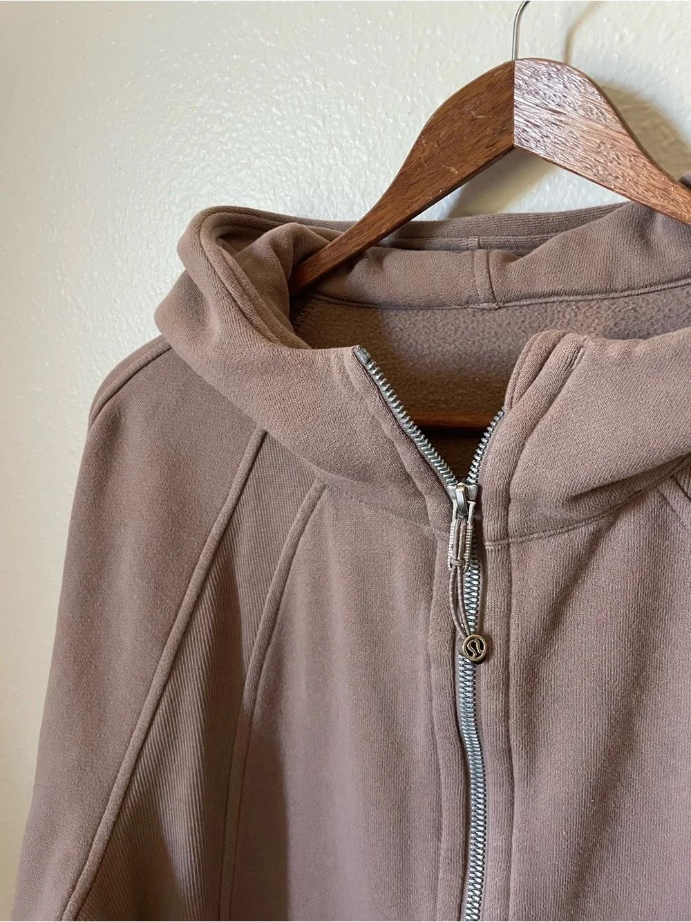 Lululemon Scuba Oversized Half-Zip Long Hoodie Taupetastic M/L